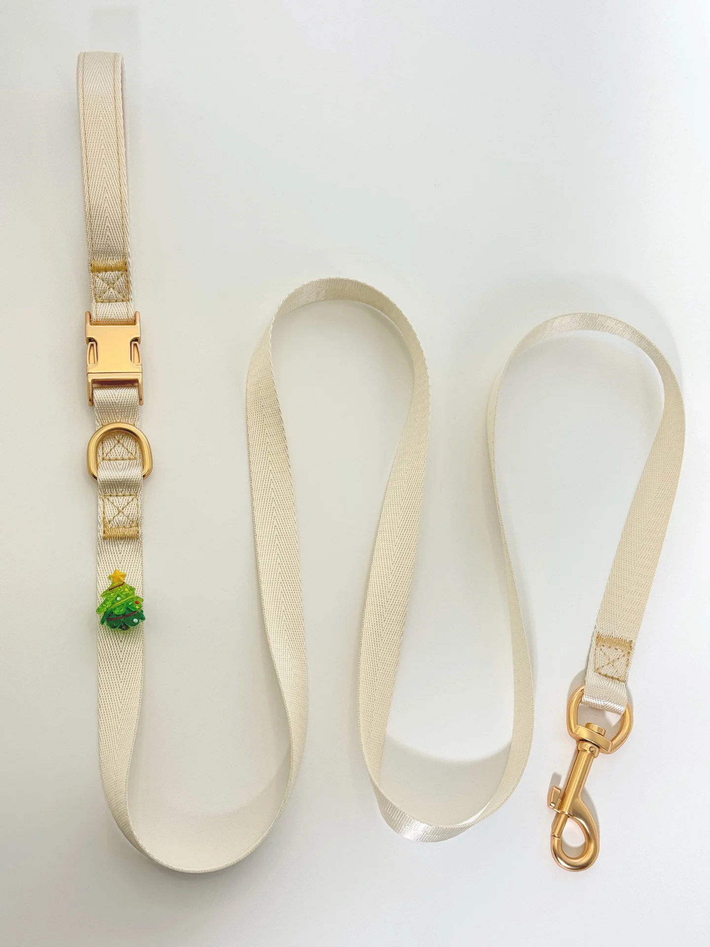 Tree & Cottage matching woven leash