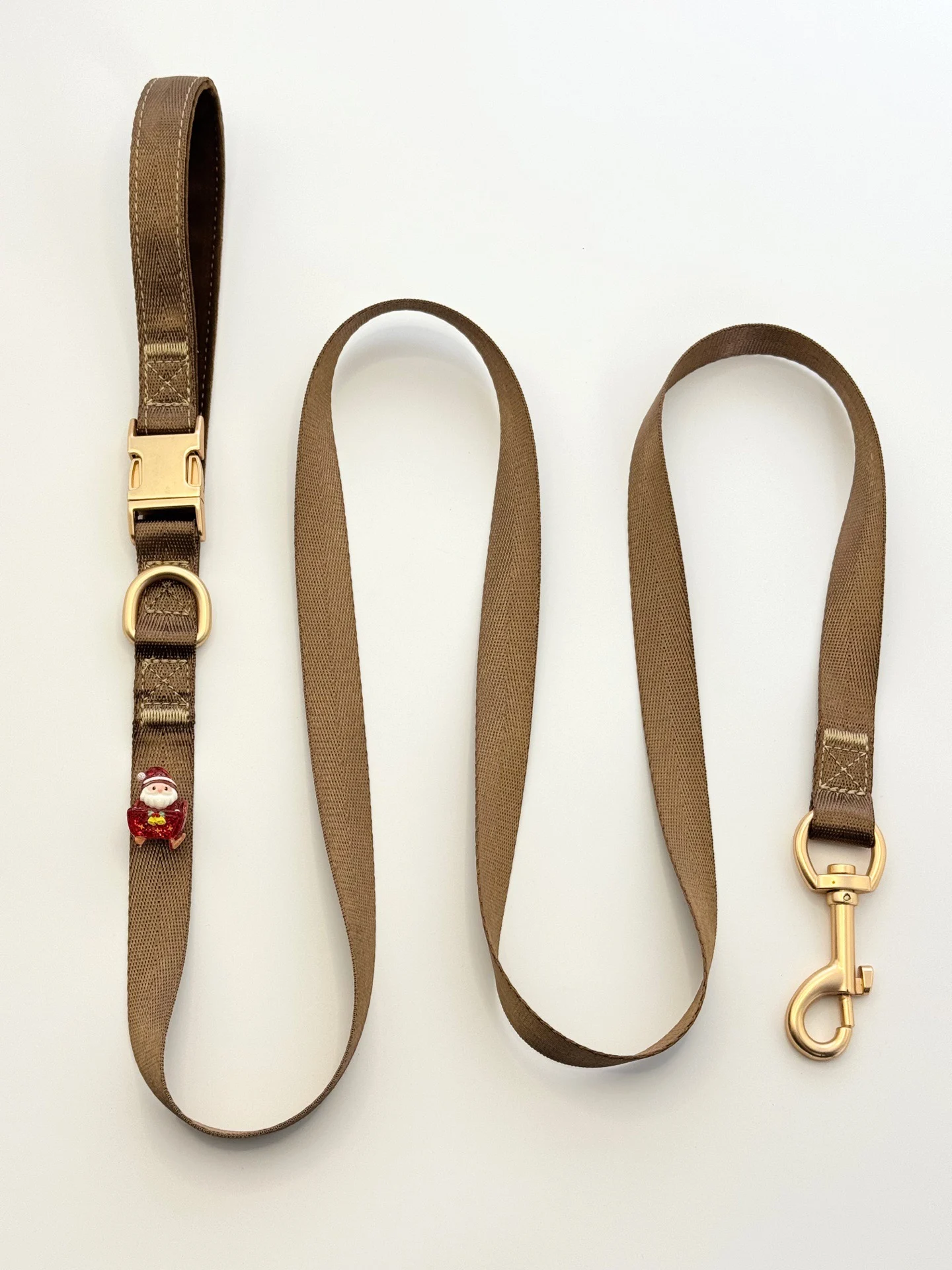 Santa & Tree matching woven leash