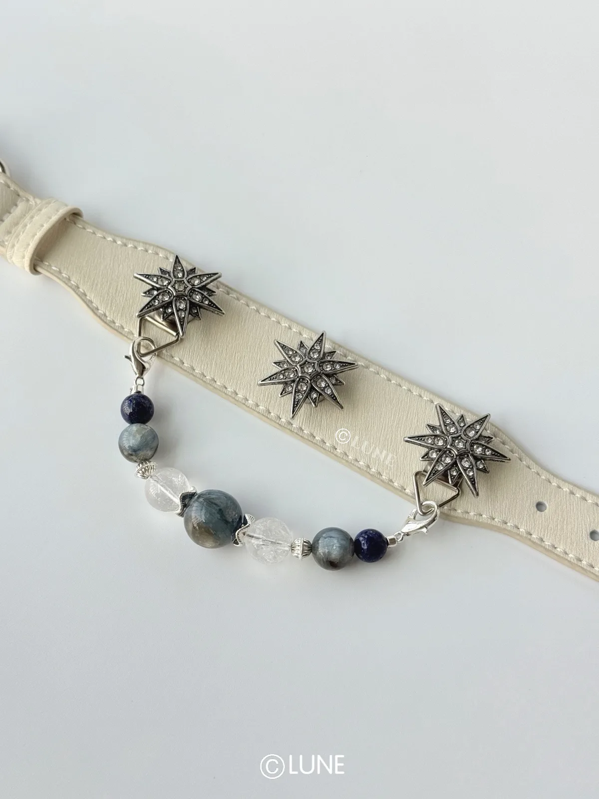 Sapphire Frost · C gemstone crystal series signature jewelry pet collar, product view 1